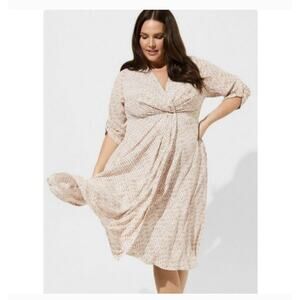 Torrid Cream Midi Dress